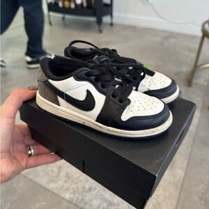 Jordan Black and White Sneakers